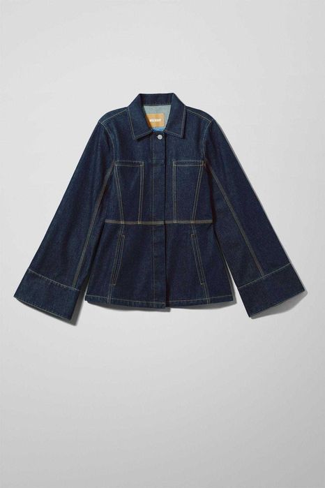 Jeansowy żakiet oversize retro Weekday