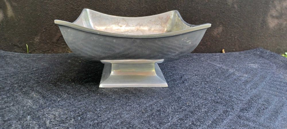 Taças quadradas estanho centros mesa