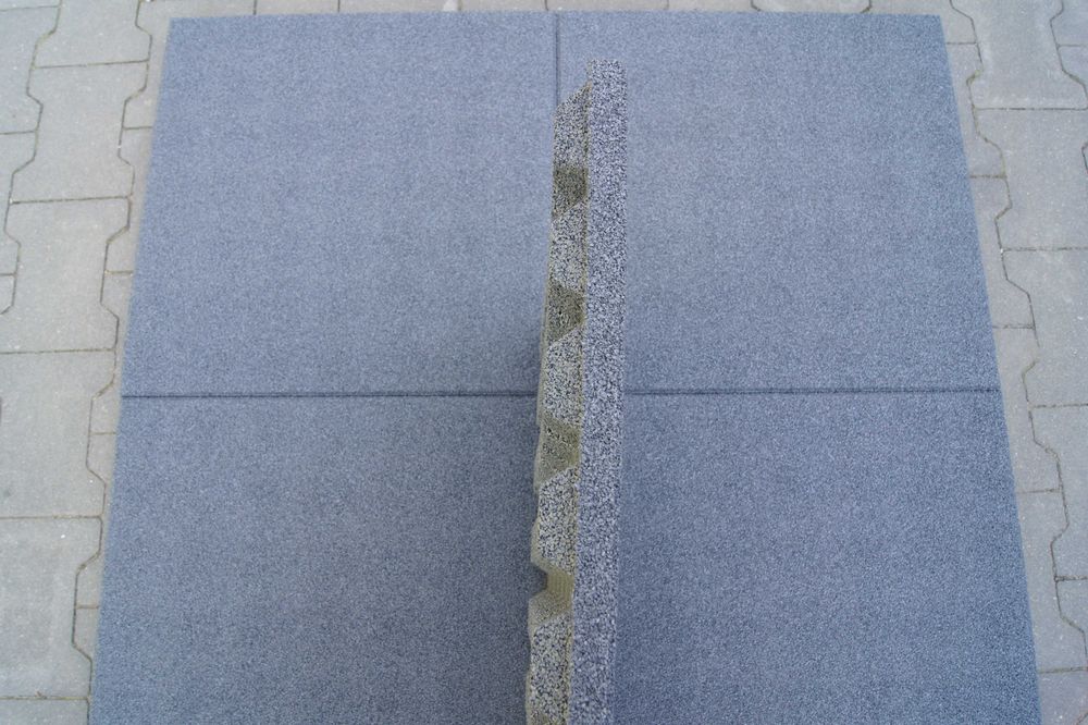 płyta gumowa sbr 50 x 50 40 mm, taras , balkon , plac zabaw, szara