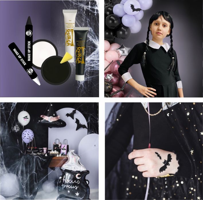 Kostiumowo - strój wednesday, przebranie wednesday, morticia Koszalin