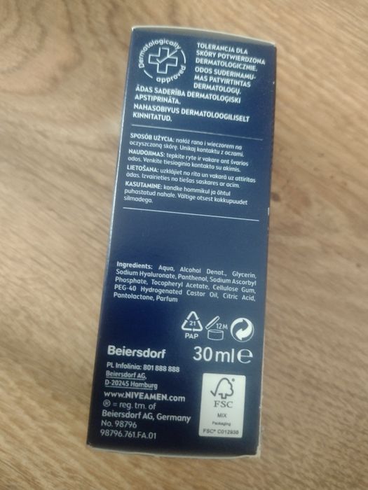 Serum nawilżające dla mężczyzn Nivea
