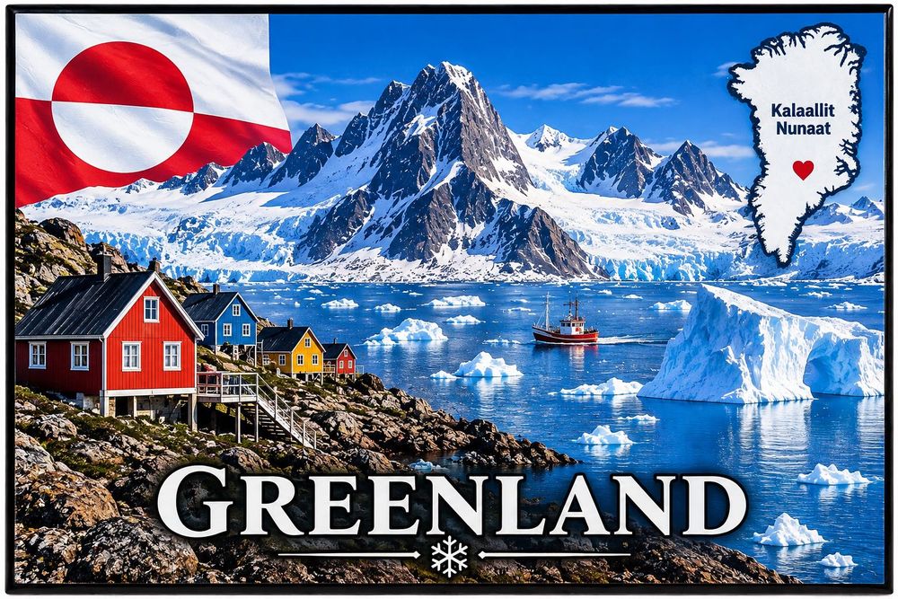Magnes na lodówkę Grenlandia