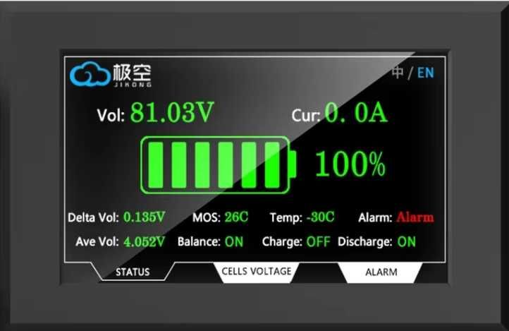 LCD LED 4.3'' JK Wyświetlacz JK BMS Balanser 4.3 cala