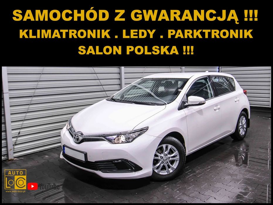 Toyota Auris ACTIVE + Salon POLSKA + Klimatronik + LEDy + Parktronik + Elektryka !!