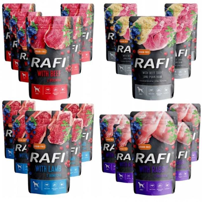 Karma saszetki Rafi 40x500g mix