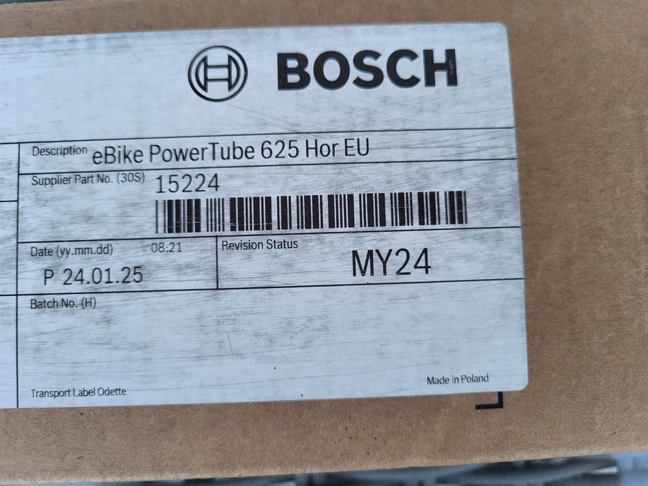 Bateria bosch powertube smart 625 rower elektryczny nowe