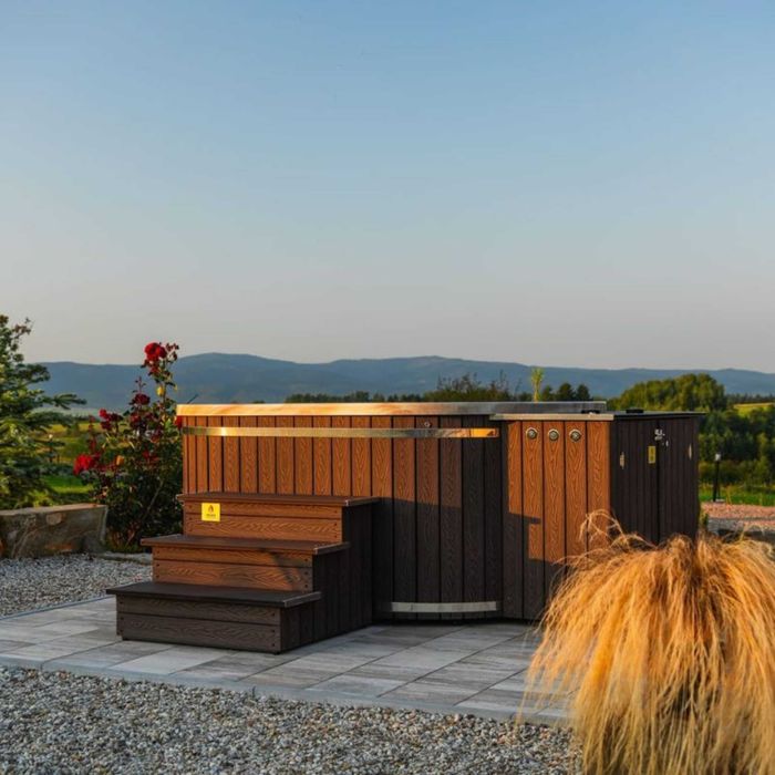 Balia Ogrodowa KWADRATOWA Akrylowa Spa Jacuzzi Ogrodowe