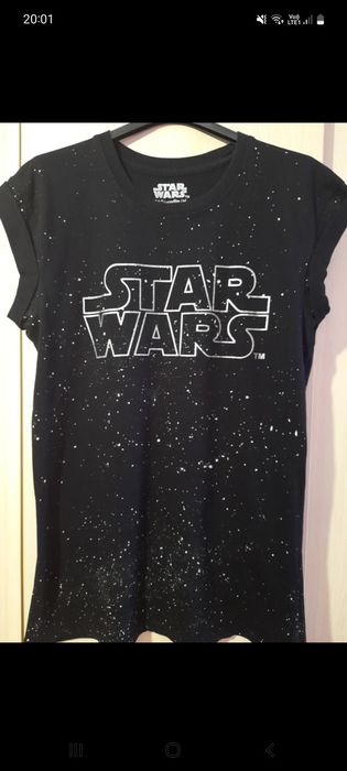 T-shirt czarny gwiazdziste niebo s/m