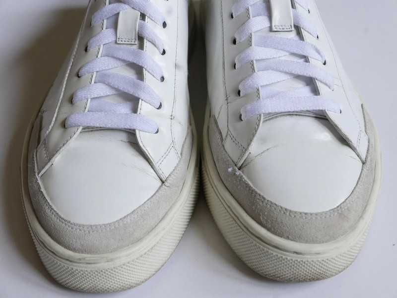 Sneakersy Trampki Buty Burberry London Skóra Białe 40