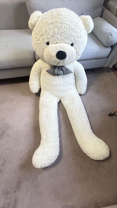 Duży miś 180 cm kremowy pluszowy