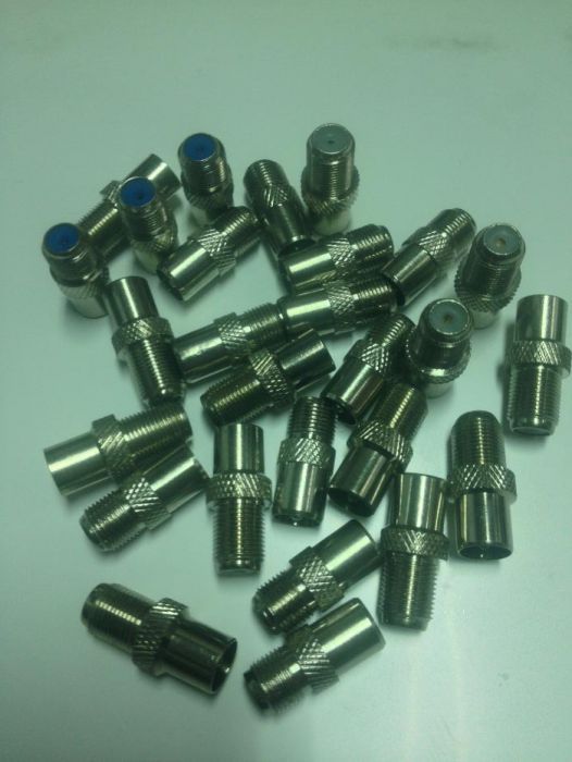 Ficha de pressão para cabo coaxial