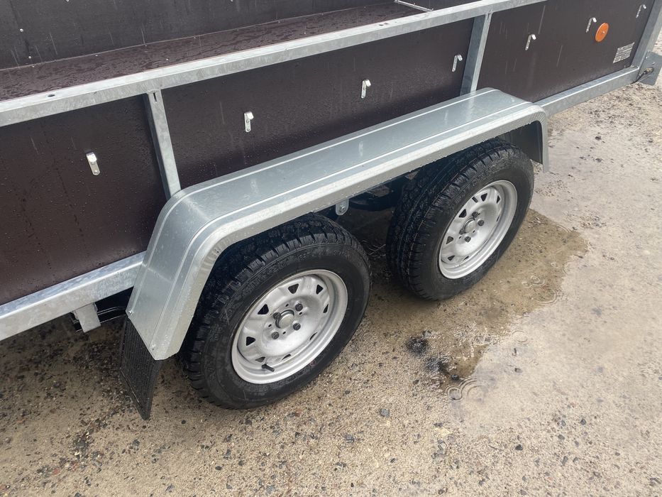 Новий Фанерний Оцинкований Двухвісний Причіп в наявності!