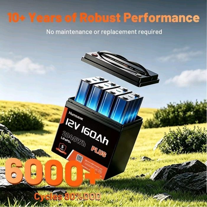 Акумулятор Humsienk 160 Ah 12 v  Lifepo4