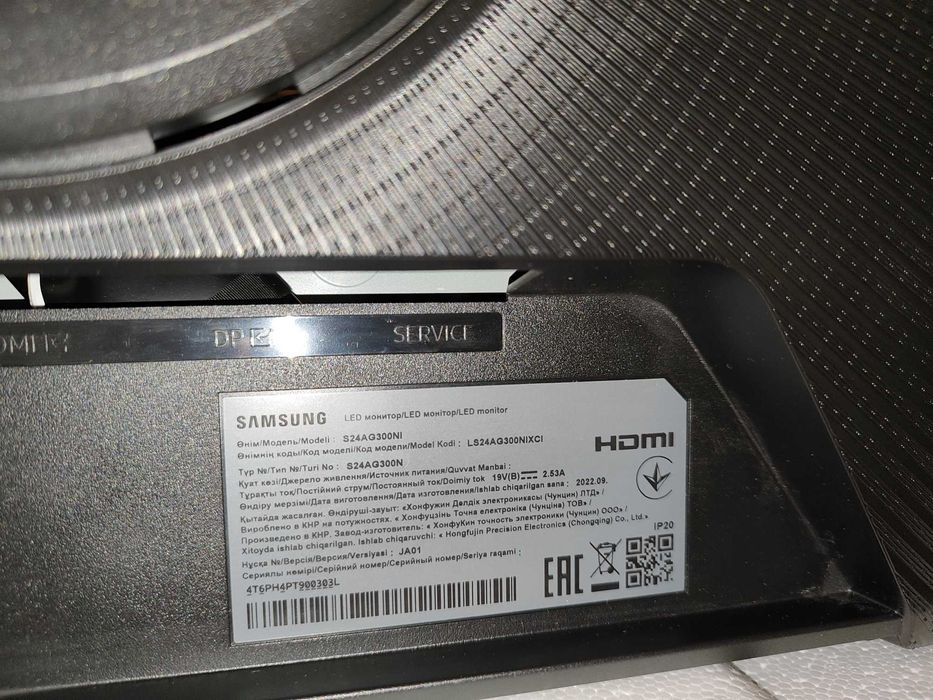 Mонитор Samsung Odyssey G3 S24AG300NI (LS24AG300NIXCI) разборка