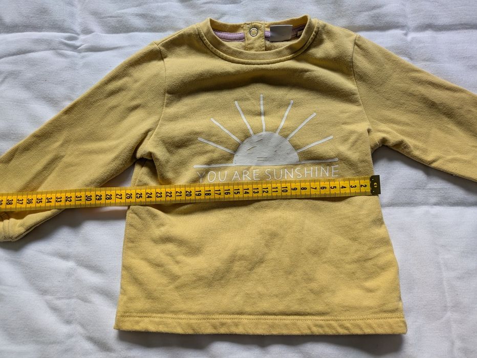Camisola Amarela Quentinha Algodao, 6-9 Meses