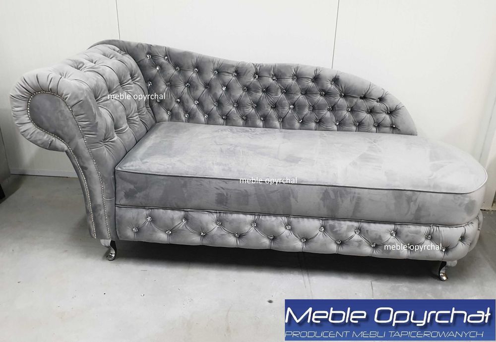 PRODUCENT!  leżanka szezlong glamour kryształki NR. H/1/L/P