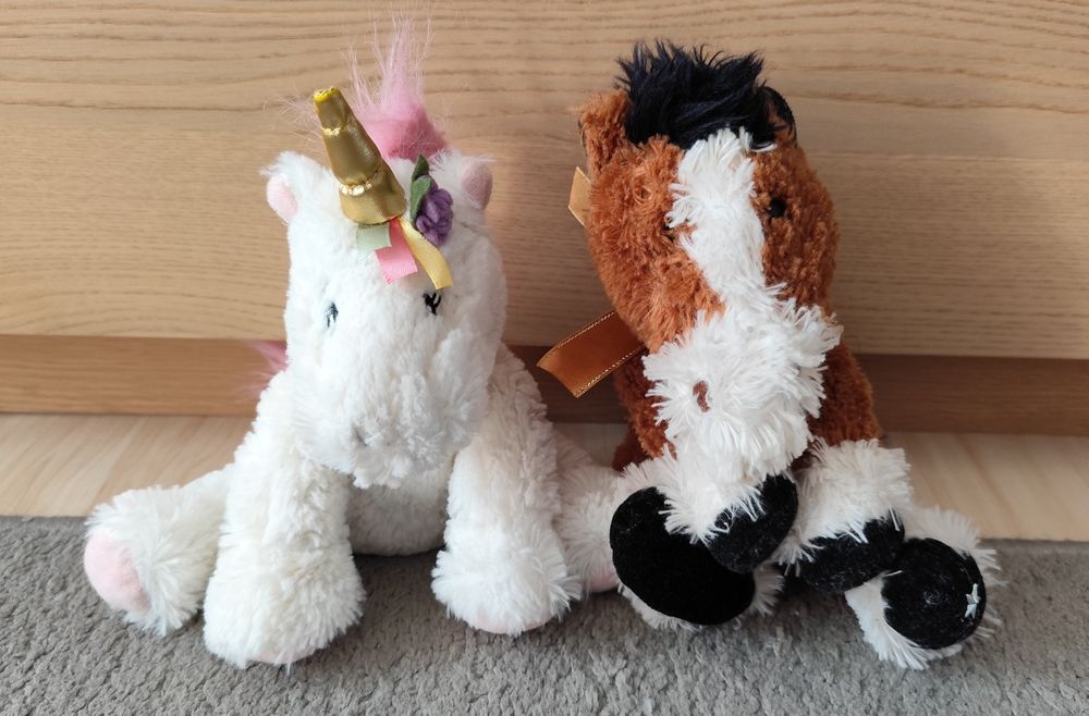 Zestaw koń koników Unicorn pluszak