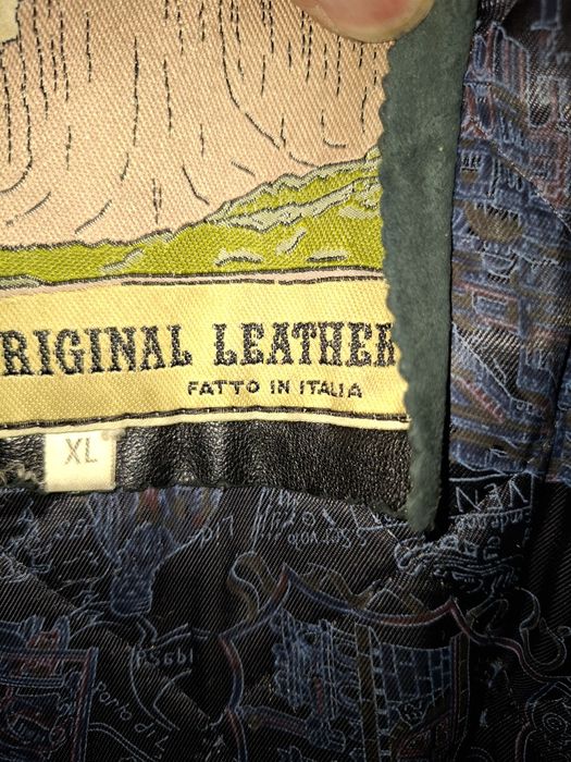 Kurtka skórzana, prawdziwa włoska skóra, wzrost 184-188 cm