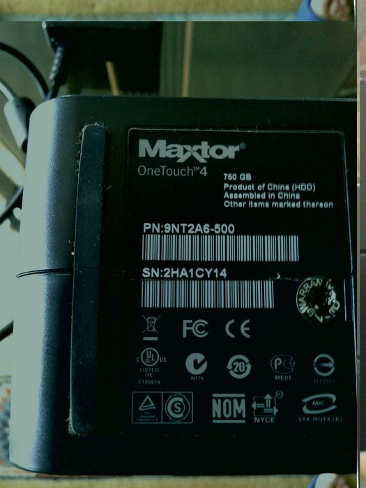 Caixa para disco externo Maxtor OneTouch 4