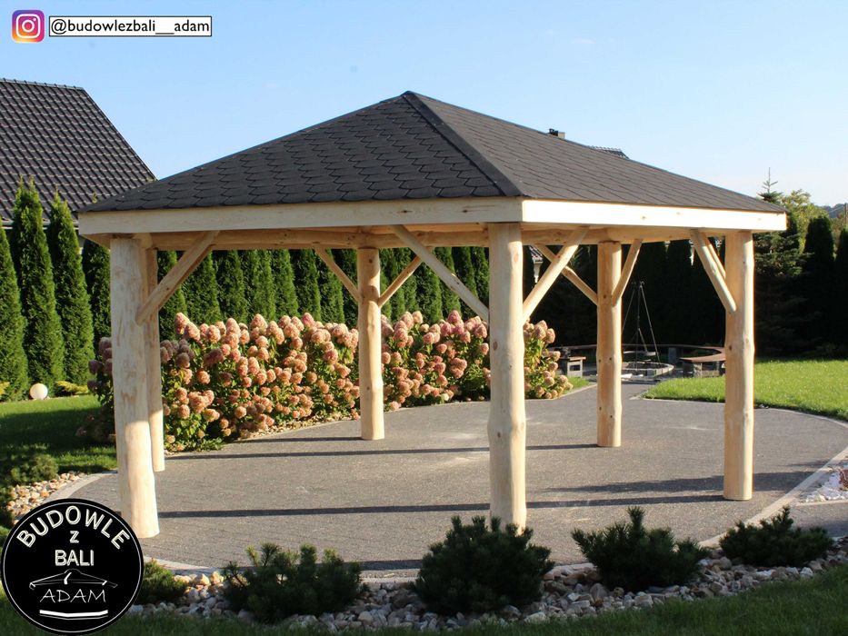Altana Sześciokątna z Bala, Altanka z Bali, Altana Ogrodowa (montaż)