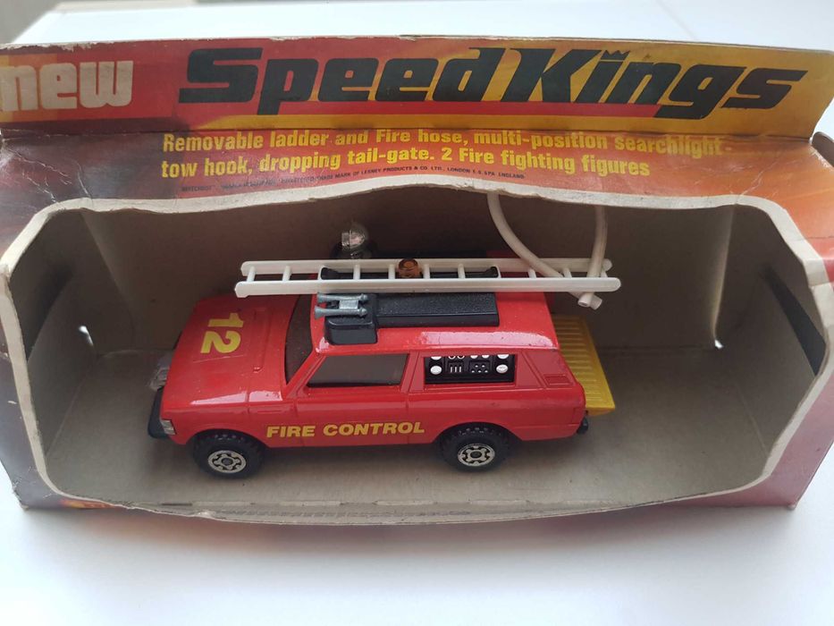 Matchbox Speed Kings nr 64 Fire Range Rover , 1977 rok, pudełko