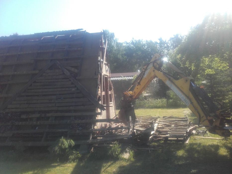 wyburzenia rozbiórki, porządkowanie terenu,