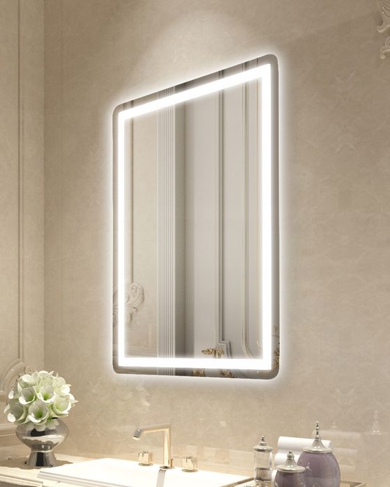 Lustro łazienkowe VEVOR LED 60X80CM Z regulacją barwy I przeciwmgielne