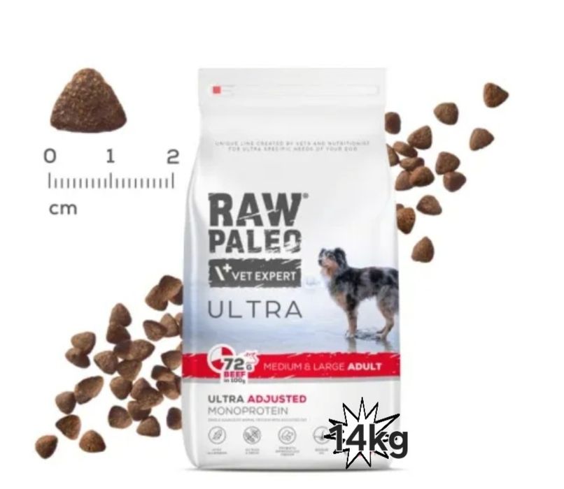 Raw paleo Ultra beef adult Medium/Large14kg