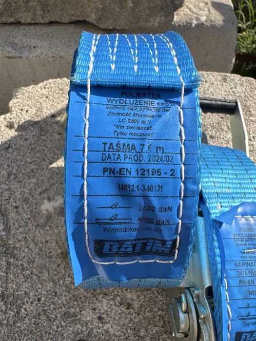 НОВІ. Стяжкові ремні. 5тон. 7/9метрів. З трищіткою