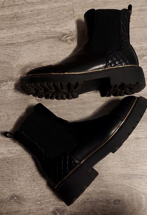 Buty damskie wysokie traperki