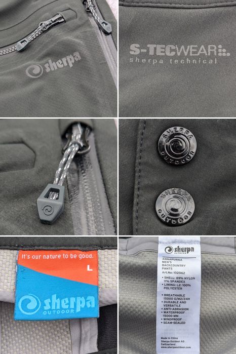 Мембранні штани Sherpa Outdoor Soft Shell трекінгові водонепроникні  L
