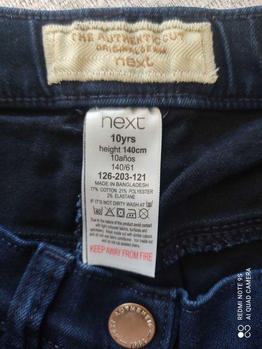 leginsy ala jeansy granatowe Next r.140 10 lat
