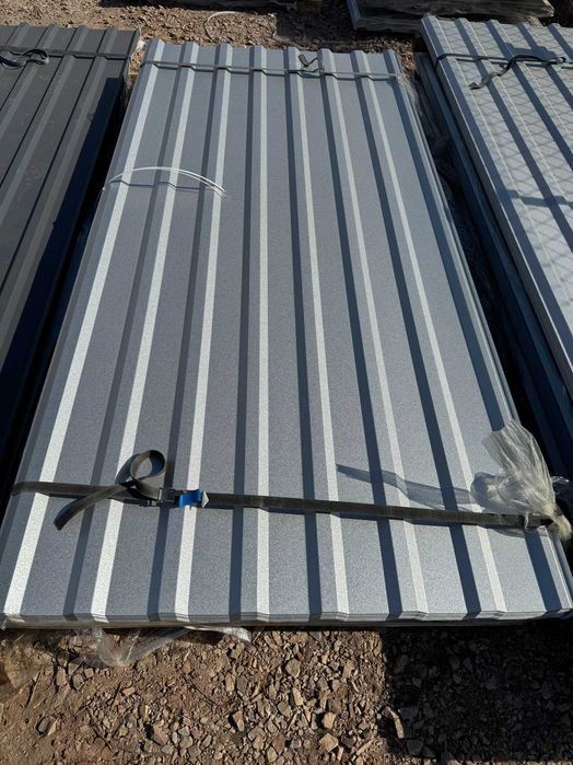 Dostawa pod dom! Tania blacha trapezowa T18, 7016 mat, grafit mat