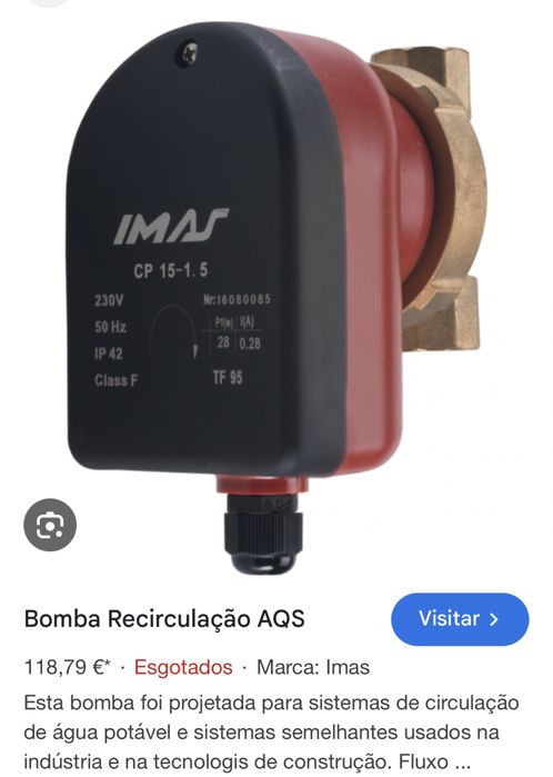 Bomba Recirculação