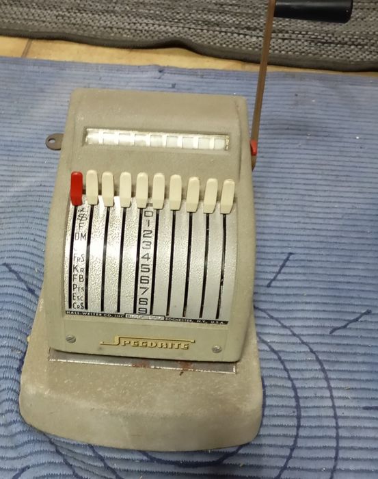 Máquina de contabilidade, muito antiga