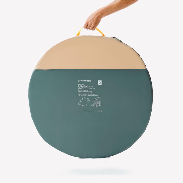 Tenda de Campismo instantânea 3 lugares 2 SECONDS edição limitada,