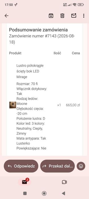 Lustro łazienkowe