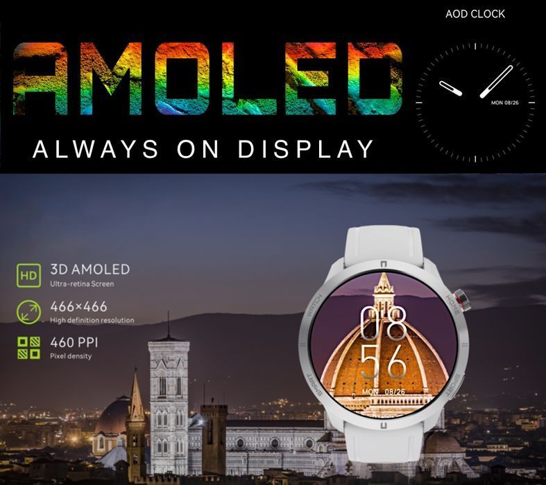 Smartwatch RUBICON RNCF14 Silver/White SMARUB252