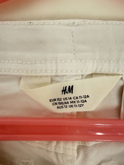 Білі шорти на дівчинку H&M 152