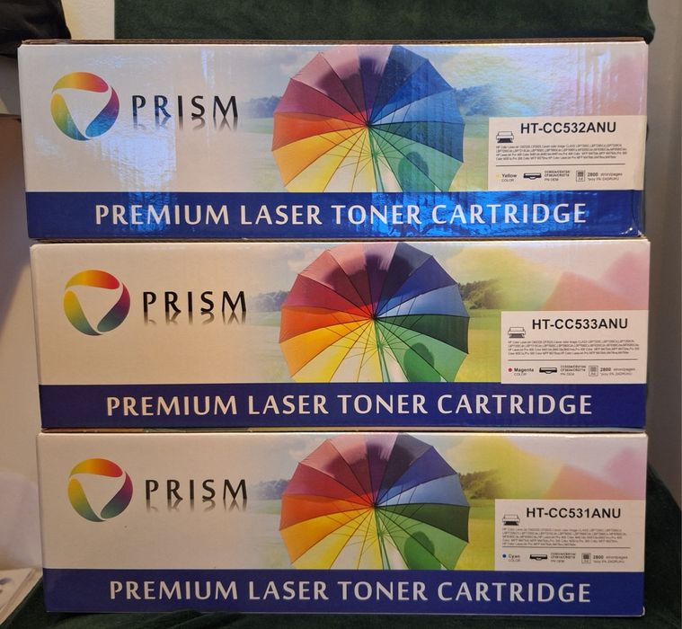 Zestaw nowych tonerów zamienników Prism