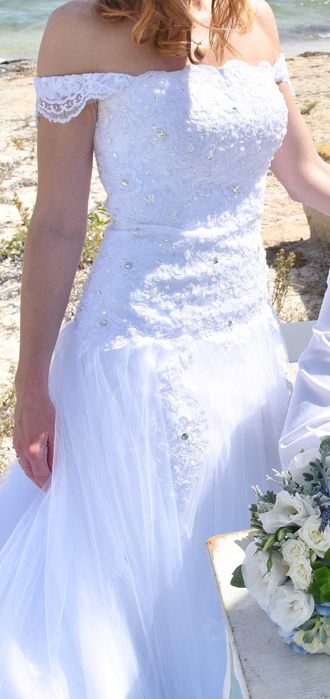 Suknia ślubna księżniczka (XS) - stan idealny