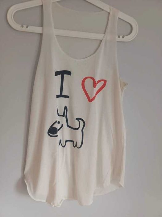 Koszulka I Love Dog damska S Primark