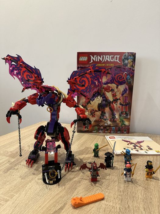 Lego Ninjago 71832 Smok Chaosu, pudełko, instrukcja