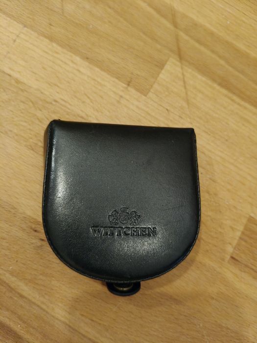 Portmonetka Wittchen "podkówka", kolor czarny, kolekcja: Italy