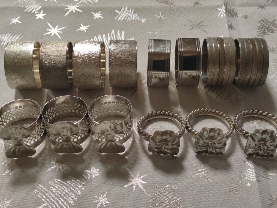 Argolas de guardanapo em casquinha