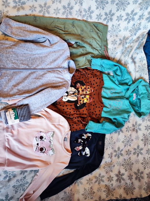 Zestaw ubrań, mega paka dla dziewczynki 122