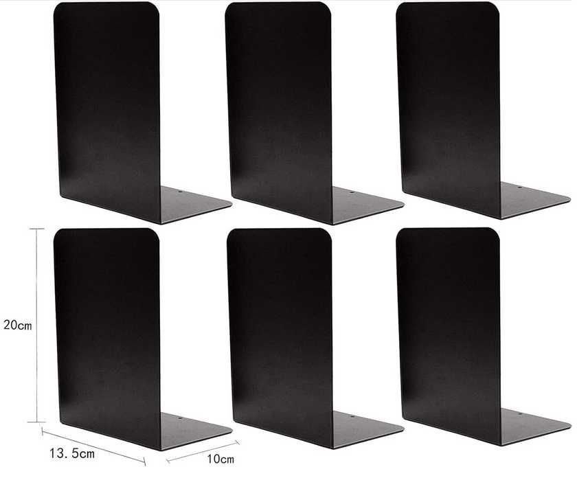 6 suportes de livros trava-livros estante ou mesa [várias cores]  NOVO