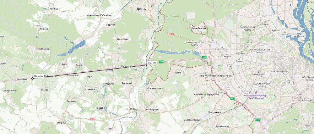 -30%Ділянка 71сот під промисловість фасад E40 15км від Києва Терміново