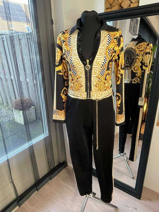 Kombinezon Meduza, wzór Versace, CEKINY!! 40