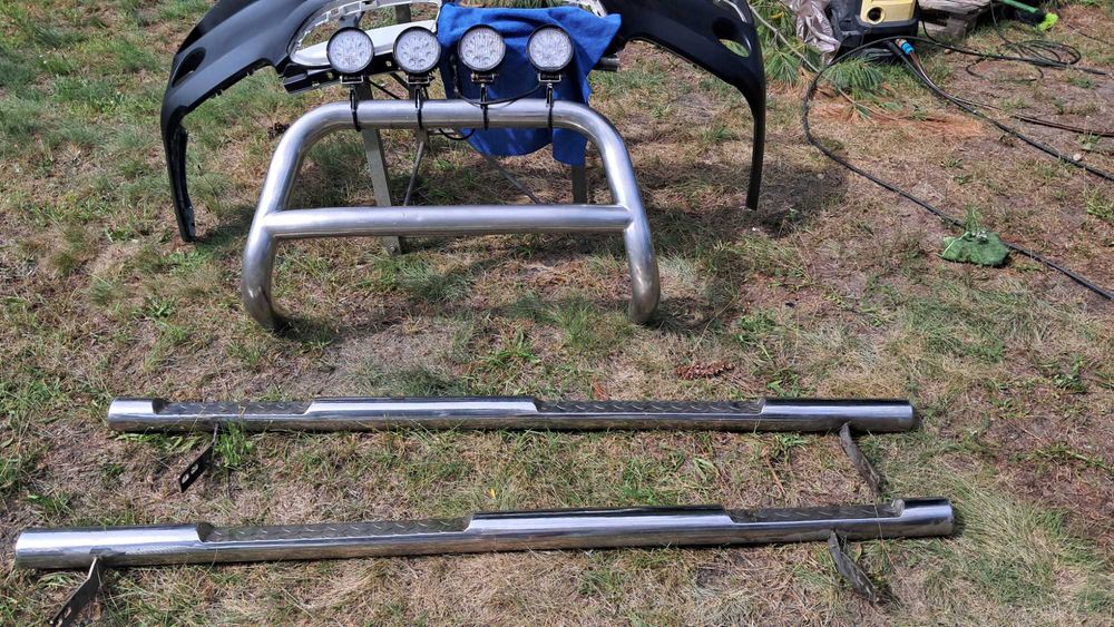 Orurowanie Chrom Kangur VW  Transporter T 4 T 5 T 6 Off road Halogeny Progi